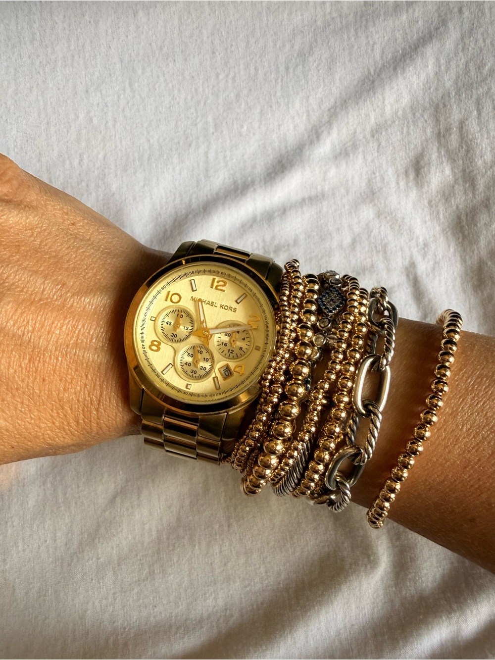 Michael Kors Gold-Tone Chronograph Watch - Picture 3 of 5